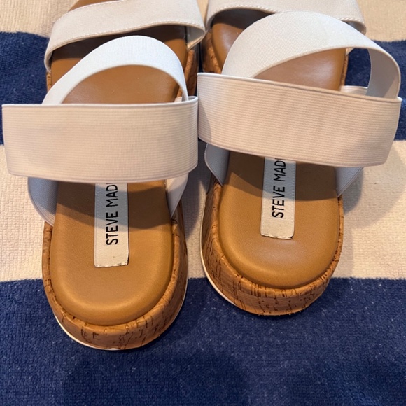 Steve Madden Jaklin Wedge Sandals Size 8 - Picture 2 of 6